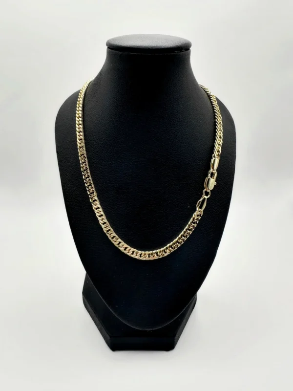 cadena cubana barbada oro laminado 18k cadena cubana barbada oro laminado 18k