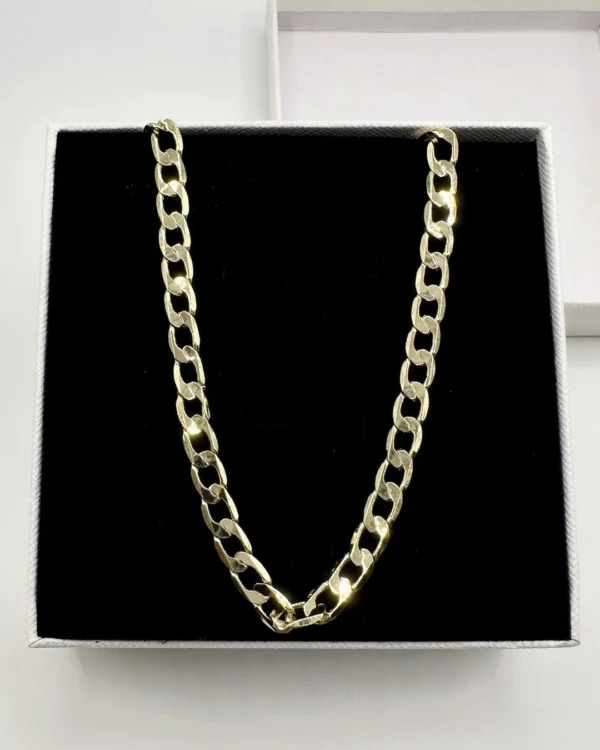 Cadena cubana oro laminado