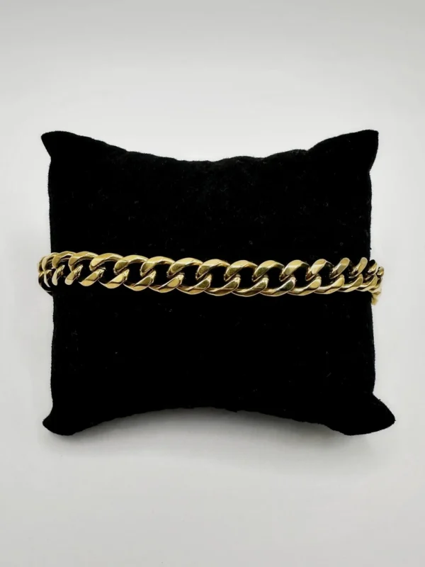 pulso cubano dorado acero inoxidable 316L pulso cubano dorado acero inoxidable 316L